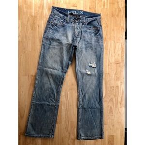 Never worn men’s Helix distressed jeans sz 30